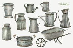 Watercolor garden utensils Product Image 4