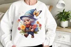 Garden Gnome Sublimation clipart, Watercolor Clipart Product Image 2