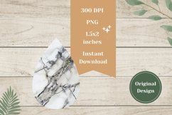 White Marble Teardrop Earring, Stone Earrings Sublimation Product Image 2