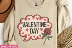 Valentine day PNG, Pop Art Valentine Day Clipart PNG Product Image 1