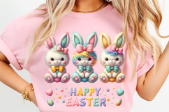 Crochet Easter Bunny Png Yarn Easter Png, Easter Trendy PNG Product Image 4