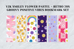 Printable Y2K Smiley Flower &amp; Retro 70s Groovy Bookmark Set Product Image 2