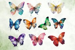 Watercolor butterfly clipart, Painted butterflies clipart Product Image 5