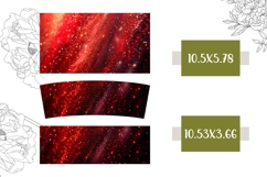 Red Glitter Tumbler Design, Red 40 Oz Tumbler PNG Product Image 2