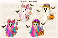 Kids Halloween PNG, Pastel Halloween Ghost Bundle Product Image 1