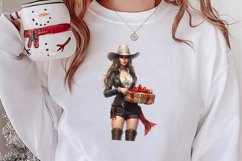 Western Christmas Watercolor Clipart Product Image 2