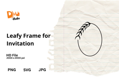 Leafy Frame for Invitation Product Image 1