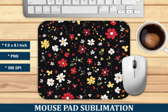 Cute Flower Mouse Pad | Mouse Pad Sublimation Product Image 1