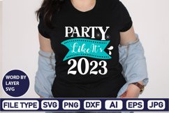 Party Like It’s 2023 SVG Cut File Product Image 2