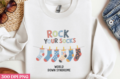 Rock Your Socks World Down PNG, Syndrome Sublimation PNG Product Image 3
