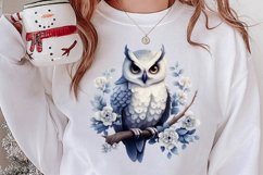 Cute Silver Christmas Watercolor Clipart, Christmas SVG Product Image 2