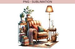 Book nook png design for T-shirts Product Image 2