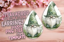 Enchanting Gnome Elegance: Sublimation Teardrop Magic Product Image 1