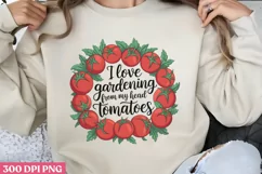 I love gardening from my head PNG, Gardening Sublimation PNG Product Image 1