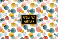 Pastel Abstract Circles Digital Paper Pattern Product Image 2