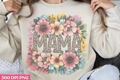 Floral Mama Mom Sublimation PNG Product Image 2