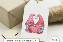 Valentines day Gnomes Clipart PNG Product Image 2