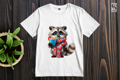 Cute Raccoon Donut Clipart Sublimation PNG Product Image 2