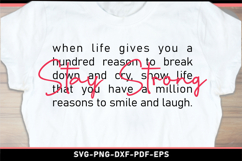 Stay strong SVG, Motivational quote SVG T shirt designs Product Image 2
