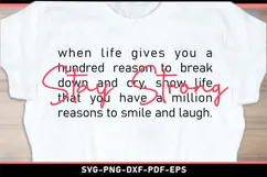 Stay strong SVG, Motivational quote SVG T shirt designs Product Image 2