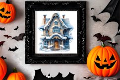 Blue Christmas Watercolor Clipart Sublimation Product Image 2