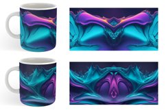 3D Wavy Fluid Hologram | Mug sublimation design Product Image 4