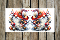 Watercolor Christmas gnome | xmas Sublimation Mug designs PL Product Image 2