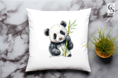 Cute Baby Panda Bamboo Clipart Sublimation PNG Product Image 3