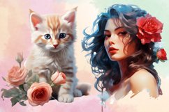 Beautiful Winter Roses Clipart Bundle Product Image 3