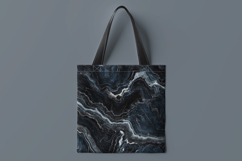 Black White Marble Digital Paper Product Image 2