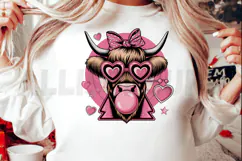 Highland Cow Sublimation PNG, Animal PNG Product Image 2