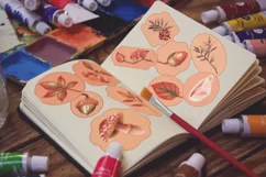 Vintage Fall Scrapbook Designs - 15 PNG / JPG items Product Image 2