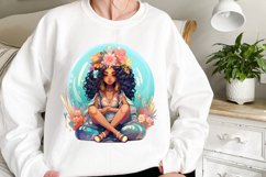 Glitter Mushroom Fairy Sublimation Clipart Product Image 2