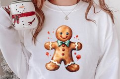 Gingerbread Man Sublimation Clipart, Gingerbread Man Clipart Product Image 2