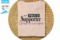 Proud Supporter Of Messy Hair And Sweatpants SVG Cut File Product Image 2