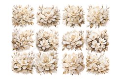 Watercolor Magnolia Clipart Product Image 2