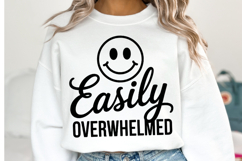Easily Overwhelmed Svg Design | Svg Cut Files | Shirt Svg Product Image 1