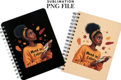 Motivational Autumn melanin woman png Product Image 2