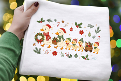 Christmas Duck Family PNG Sublimation Design, Xmas Ducklings Product Image 3
