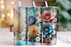 Flowers Tumbler Wrap | Sublimation | Tumblers Product Image 1