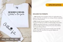 Memories embark SVG -Dog Sleeve T-Shirt Design Product Image 2