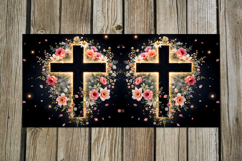 Christian cross &amp; flowers | 4 Faith Sublimation Mug designs Product Image 2