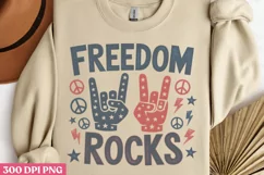 Freedom Rocks PNG, 4th Of July Sublimation PN Product Image 2