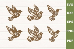 Hanging Home Decoration |Flying Birds Laser cut SVG, Cricut Product Image 2