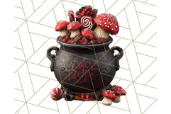 Gothic Christmas Clipart Dark Holiday PNG, Dark Christmas Product Image 2