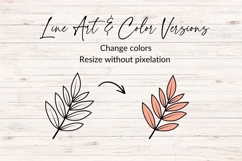 Hand Drawn Leaf Twig SVG Product Image 2