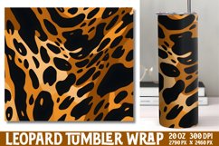 Leopard Print Tumbler Wrap Sublimation Product Image 1
