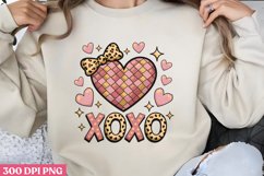 XOXO PNG, Retro Valentine Sublimation PNG Product Image 1