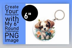 Cute Round Dog Sublimation Art Product Image 1