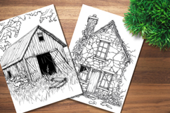Abandoned Places Coloring Pages 10 A4 PNG Product Image 2